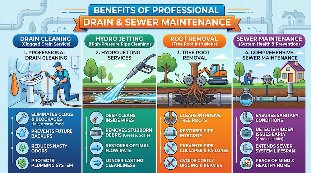 Key services that keep drains flowing properly